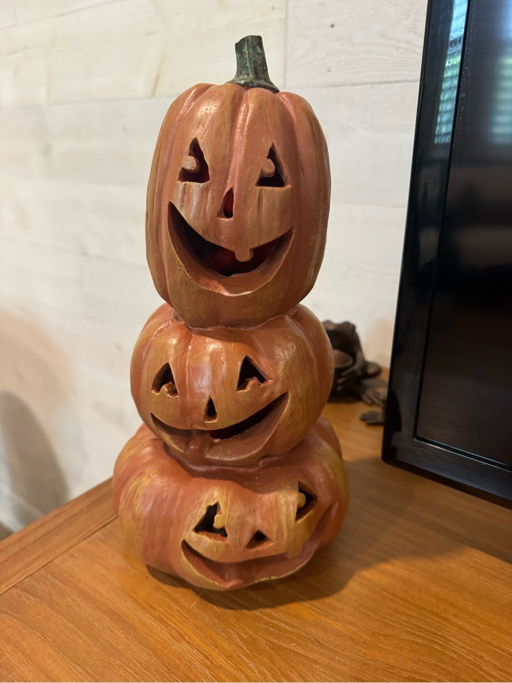 Target Light-Up Triple Jack-O'-Lantern Halloween Accent Decor